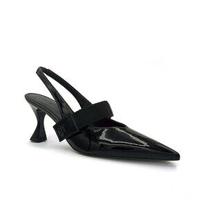 Sylth Virago Valenti Slingback Sandals in Black